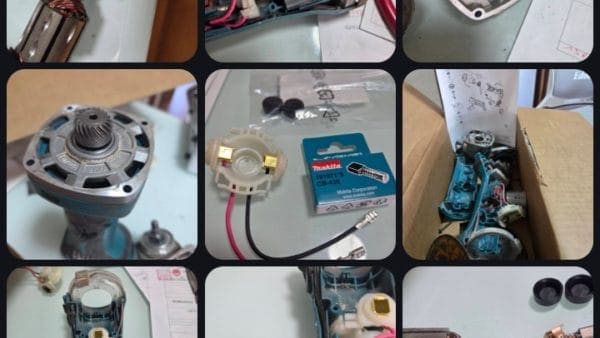 充電式ディスクグラインダーの修理をしました